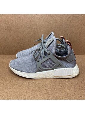Adidas Womens NMD XR1 Primeknit Glitch Gray Sneakers Size 9 Boost Sole Mesh